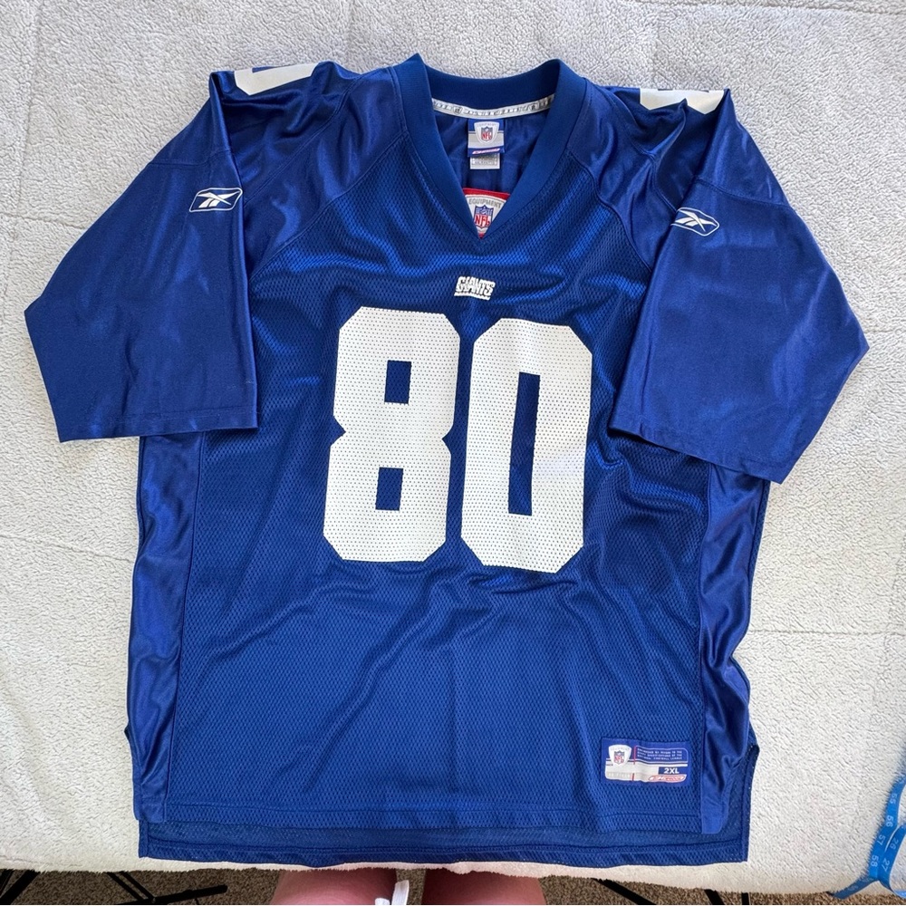 NY Giants Jeremy Shockey #80 VTG Reebok NFL On Field Jersey Men’s XXL - Picture 3 of 8